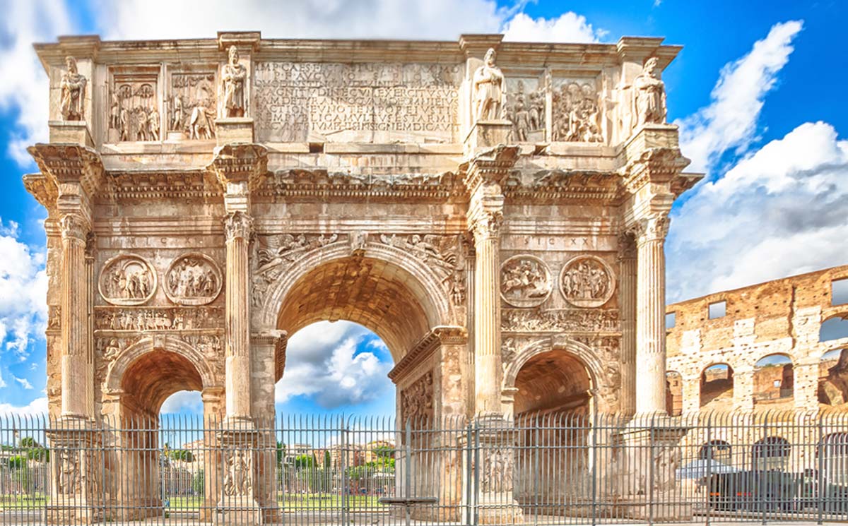 Arc Rome L'Arc de Constantin (Arco di Costantino): histoire et description ...