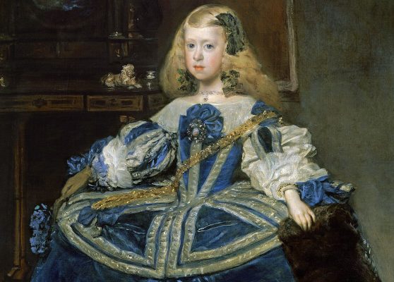 Diego Velázquez. Infante Marguerite-Thérèse en robe bleue (détail)