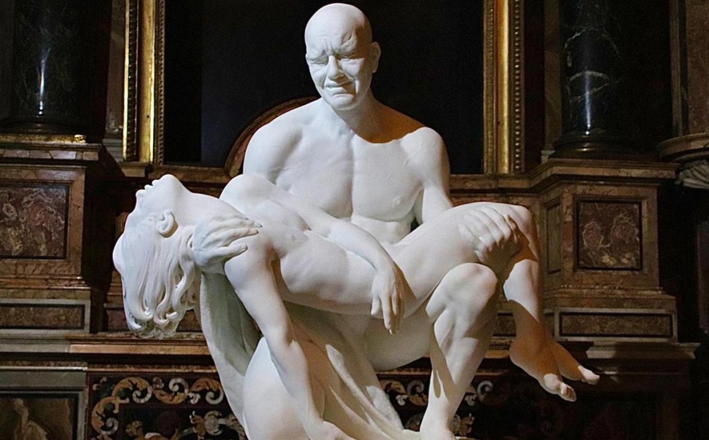 Jago, Sculpteur. La Pietà, Bloc de Marbre blanc