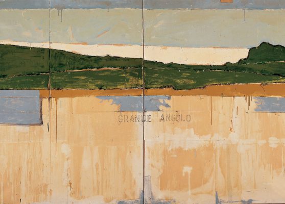 Mario Schifano, Grande Angolo, 1963. Exposition à Rome