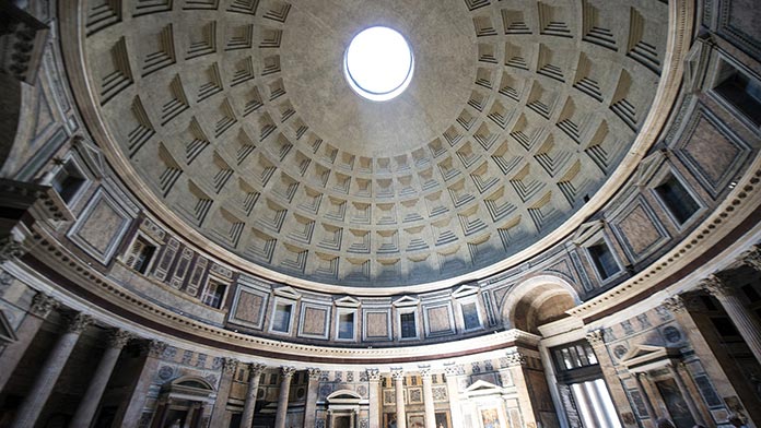 Pantheon, Rome. La Coupole avec l'Oculus